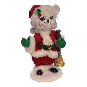 Annalee Mobilitee Dolls Bell Ringer Mouse Christmas Santa